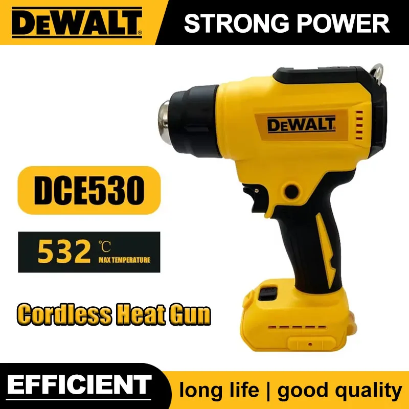 

Dewalt DCE530 300W Cordless Heat Gun High Power Welding Thermal Blower Heat Shrink Wrapping Tool For Dewalt 20V Battery