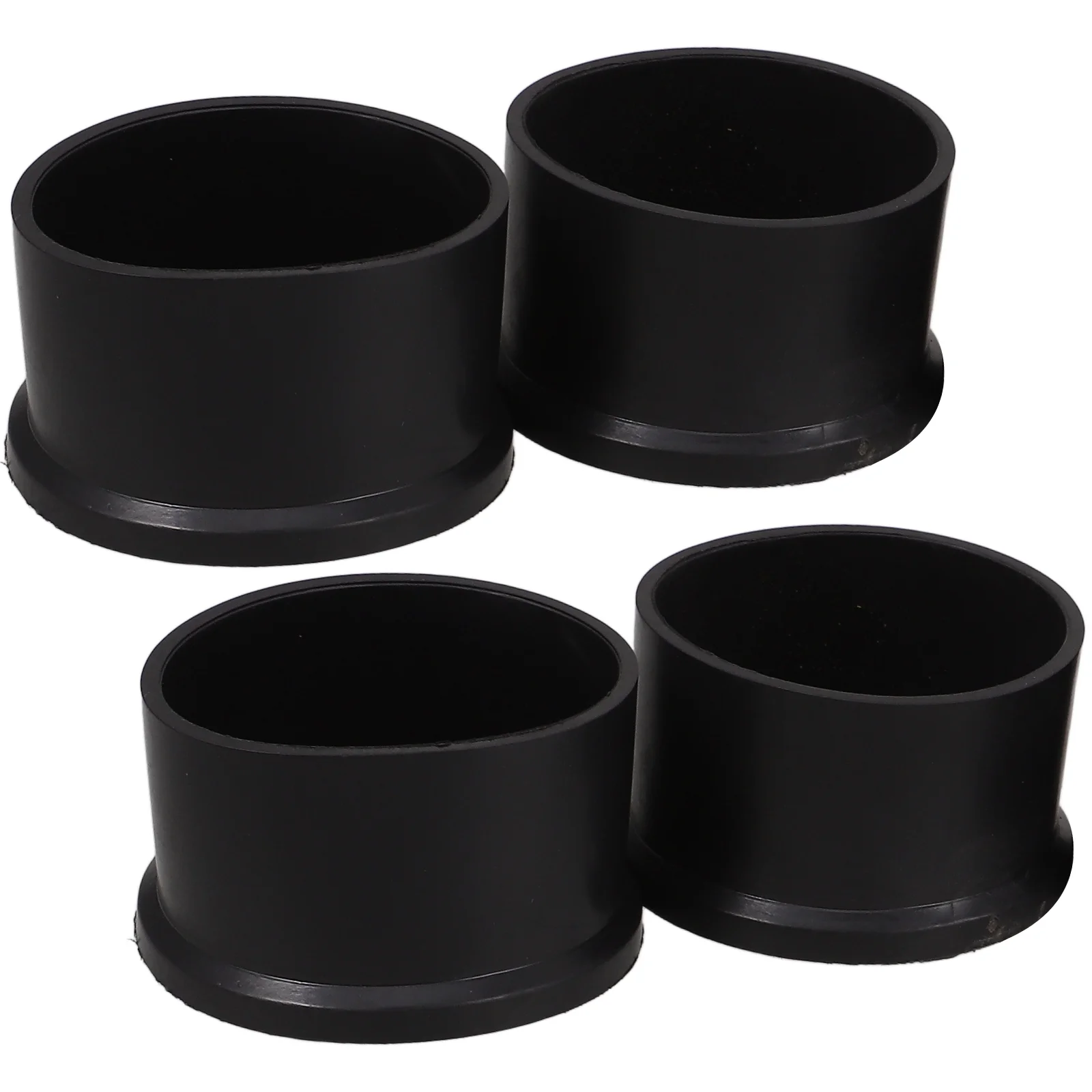 4 Pcs Rubber Foot Pads Feet for Outdoor Furniture Table Leg Caps Chair Legs Stool Sleeve Pipe End