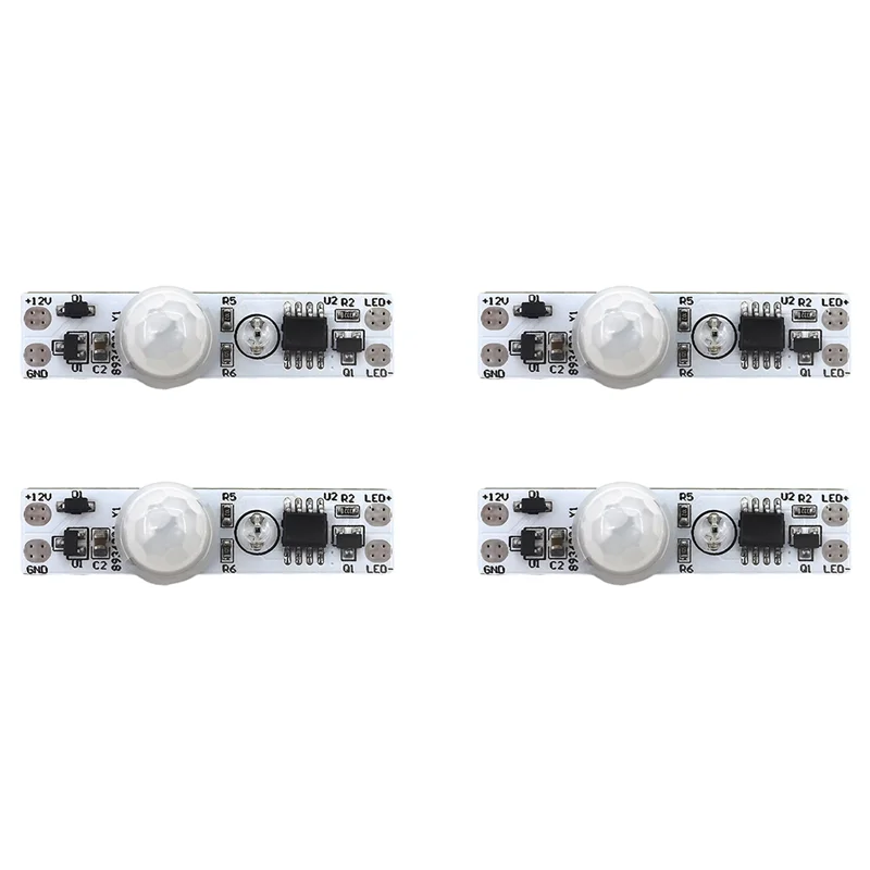 

【Livraison Rapide】4X DC 5-24V 12V PIR модуль переключателя датчика движения датчик движения человека детектор модуль переключателя контроллера