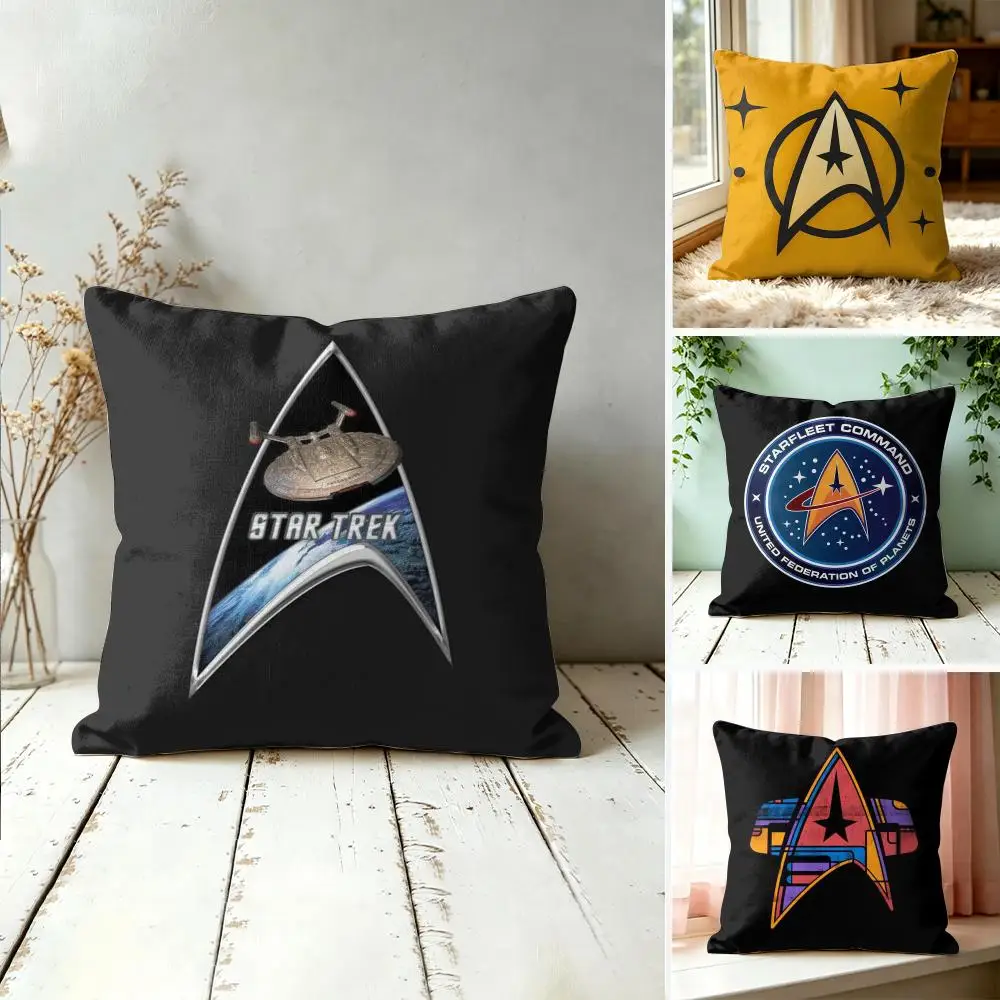 Star T-Trek Ship Movie Cushion Cover Square Decorative Throw Pillow 40x40cm For Sofa Bedroom Living Room Home Decor
