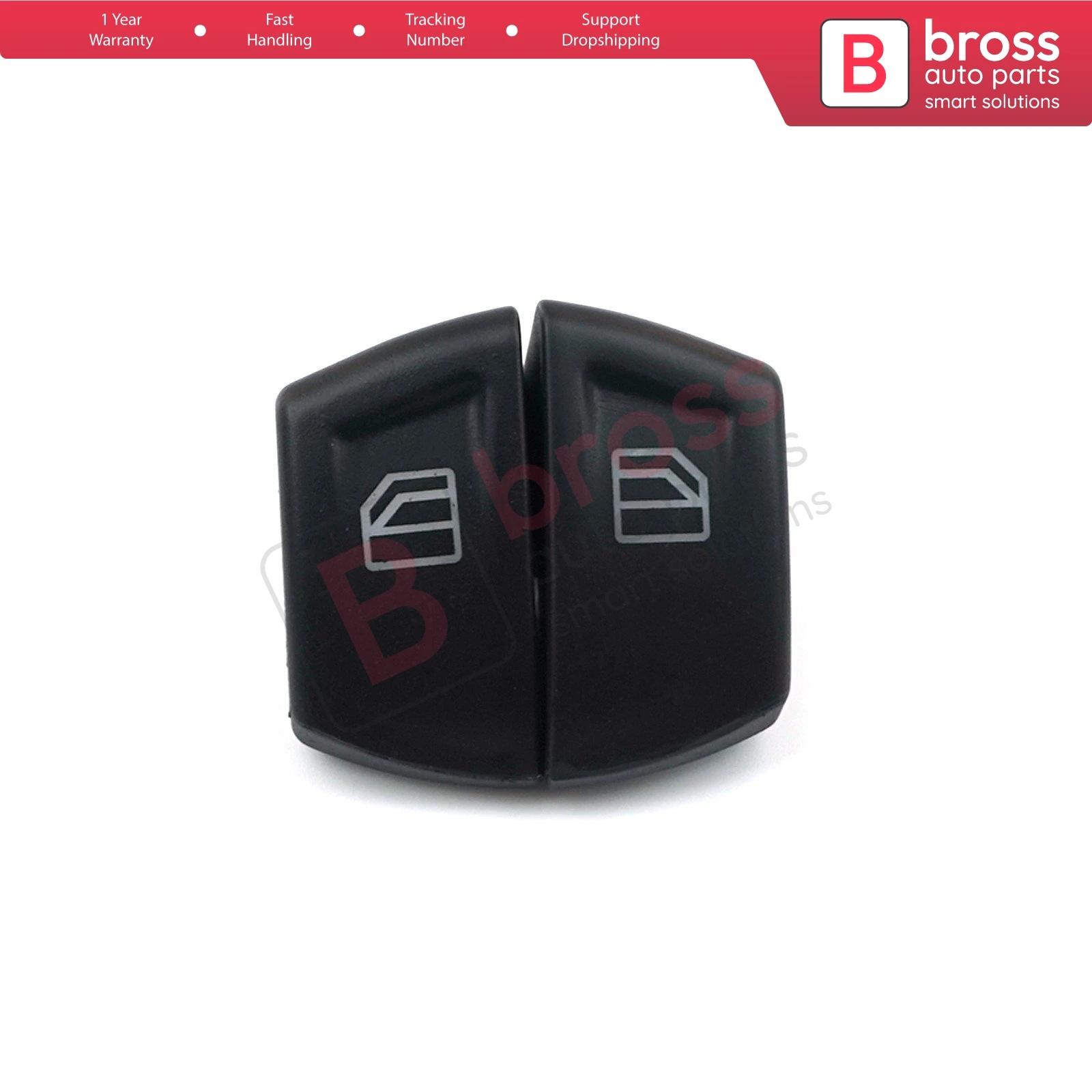 Bross BDP81 2 Pieces Main Window Switch Button Cover Driver Door 807624374022 For Mercedes W639 Vito Sprinter 906 VW Crafter