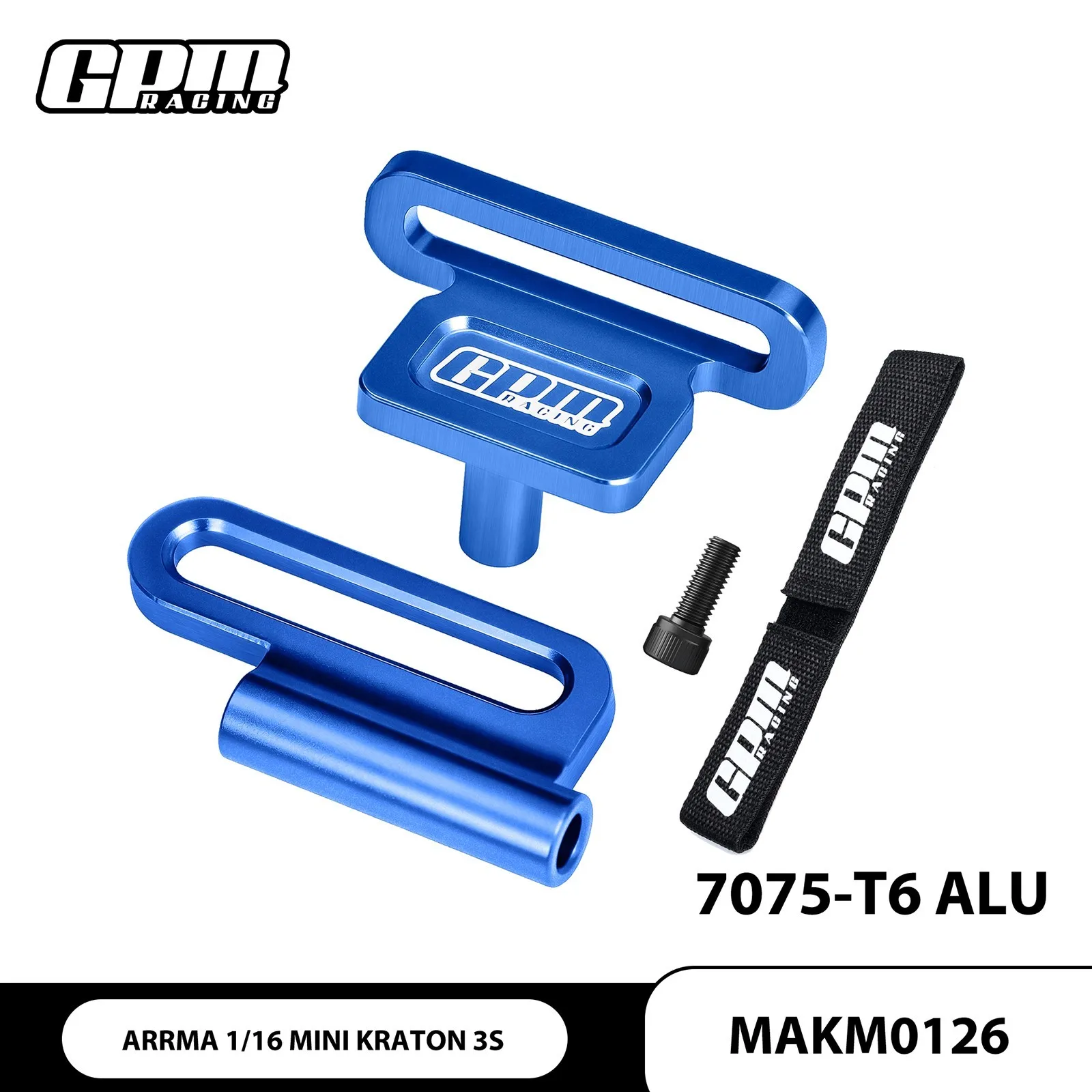 GPM 7075 Legering Retainer Batterijhouder Voor ARRMA 1/16 Mini Kraton 3S ARA-2665 MAKM0126