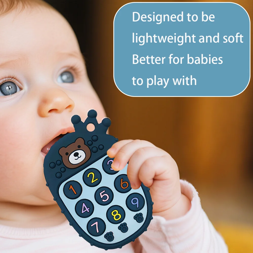 

Silicone Teether Rabbit-Shaped Teether Made of Silicone Material for Teething Relief, Suitable as a Children's Holiday Gift