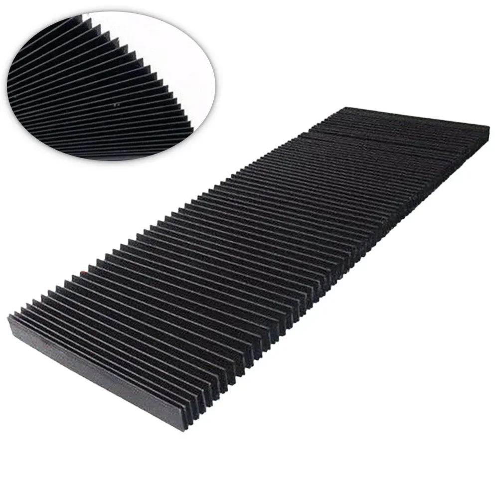 Milling Machine Flexible Protective Flat Accordion Bellows Cover Tool Flexible Protection Of Milling Machine With Flat Ripples