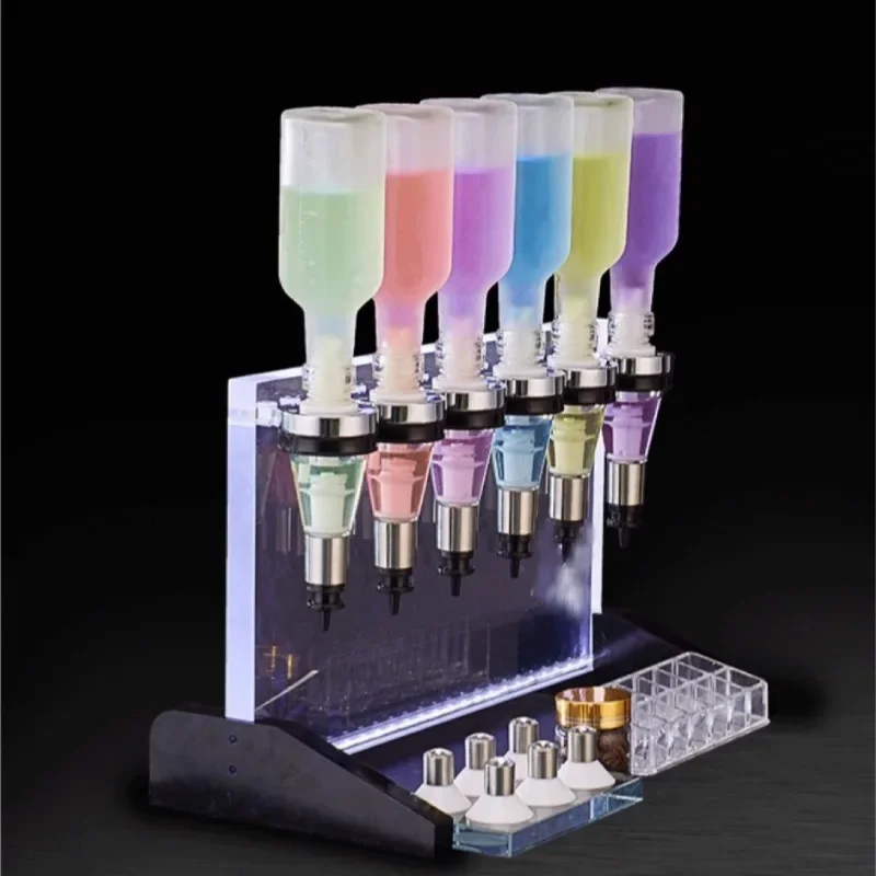 Exquisite bulk perfume bar, the whole store display rack, loose perfume mini counter 6 pump head dispenser