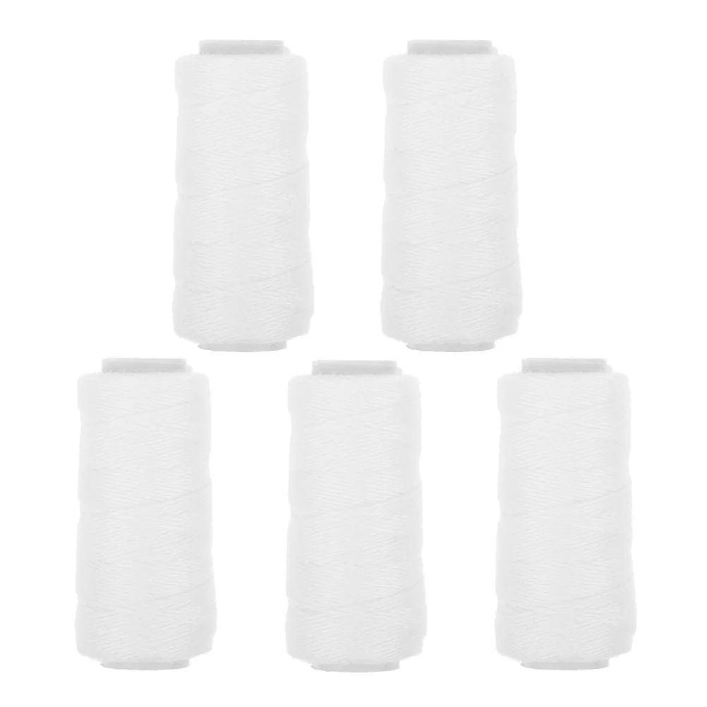 5 Rolls Face Pulling Machine Cotton Thread Hair Removal Threading Replacement for Epilator Tool Epilators