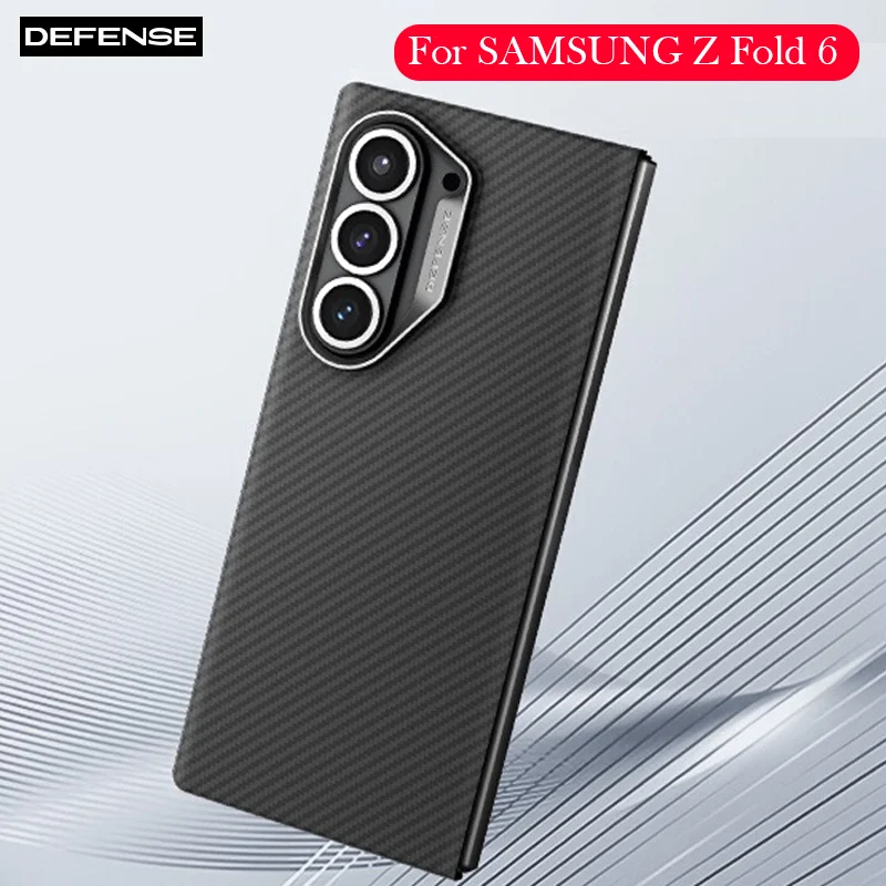 

DEFENSE Kevlar Case For Samsung Z Fold 6 Carbon Fibre Back Cover Case for SAMSUNG Z FOLD 6