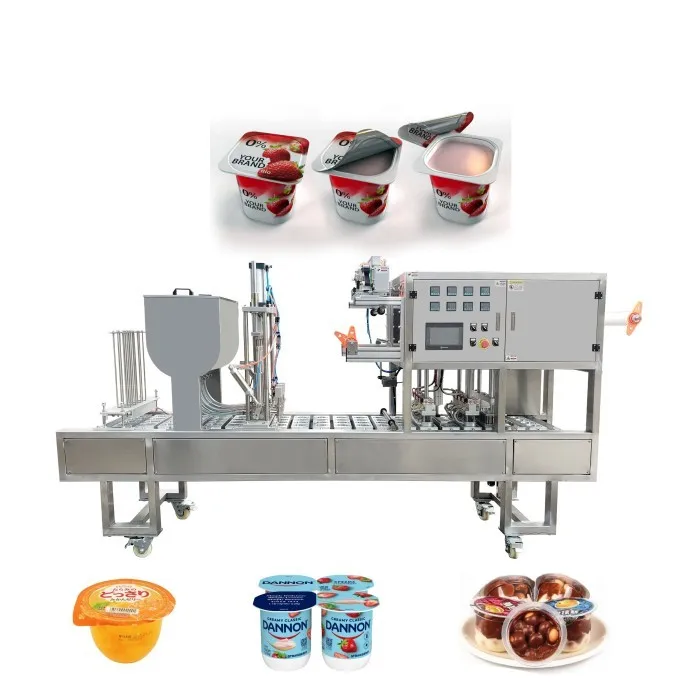Commercial  jam cup filling and sealing machine small honey cup filling and sealing machine
