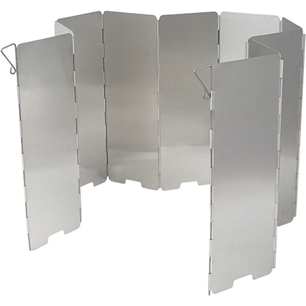 

16 Sheets Tool Outdoor Windshield Backpacking Stove Stainless Steel Camping Windproof