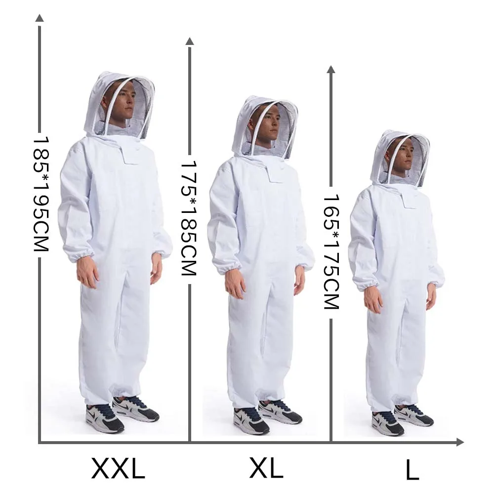 

Full Body Beekeeping Clothes Professional Beekeepers Clothes Protection Beekeeping Suit Safty Veil Unisex Children Protective