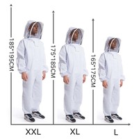 Full Body Beekeeping Clothes Professional Beekeepers Clothes Protection Beekeeping Suit Safty Veil Unisex Children Protective