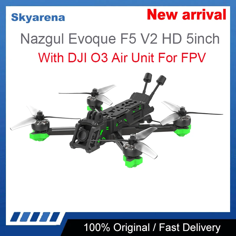 

iFlight Nazgul Evoque F5 V2 HD 5inch 6S FPV Drone BNF F5X F5D（Squashed-X or DC Geometry）with GPS module/ DJI O3 Air Unit for FPV