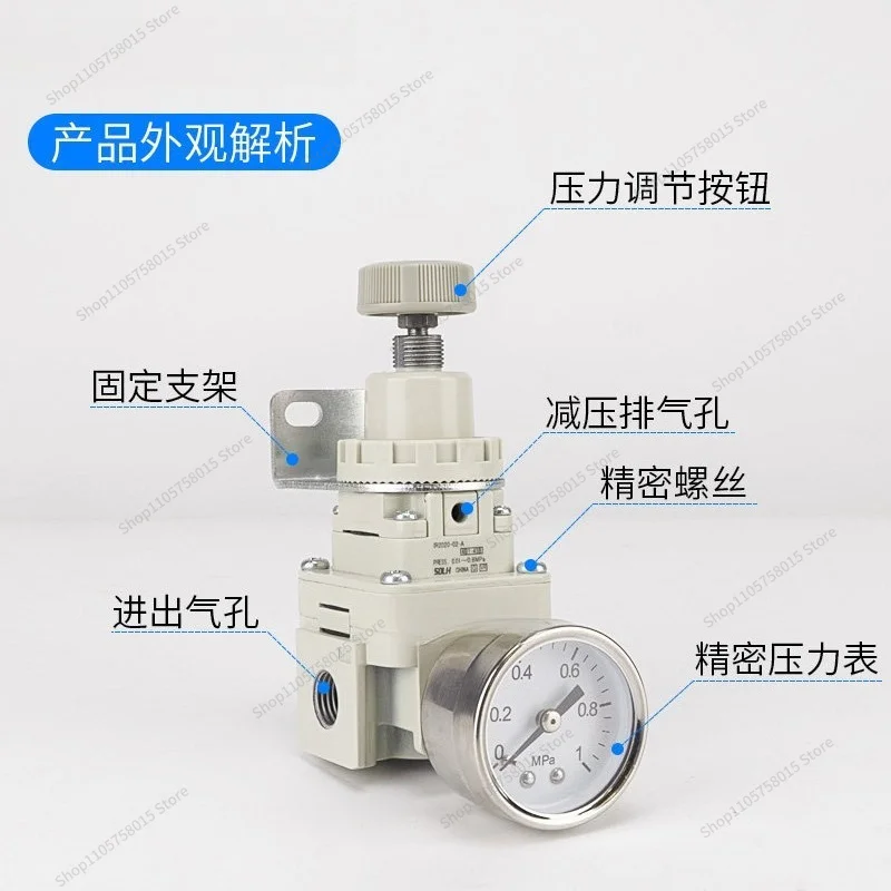 For Pneumatic Precision Pressure Regulation IR 1000 2000-01 - 02 - 04 Air Constant Pressure Regulation High Precision