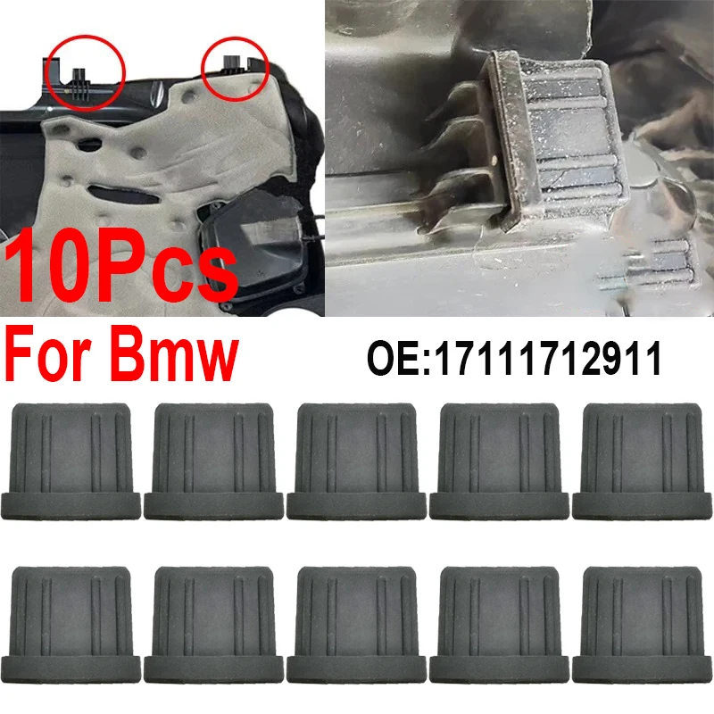 

10 шт. 17111712911 для BMW E32 735i 735iL 750iL 1992 года выпуска, резиновое крепление радиатора в моторном отсеке