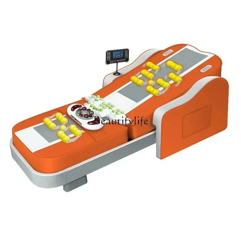 

New Massage Couch Home Voice-Activated Electric Automatic Cervical Spine Lumbar Whole Body Multifunctional Nursing Bed