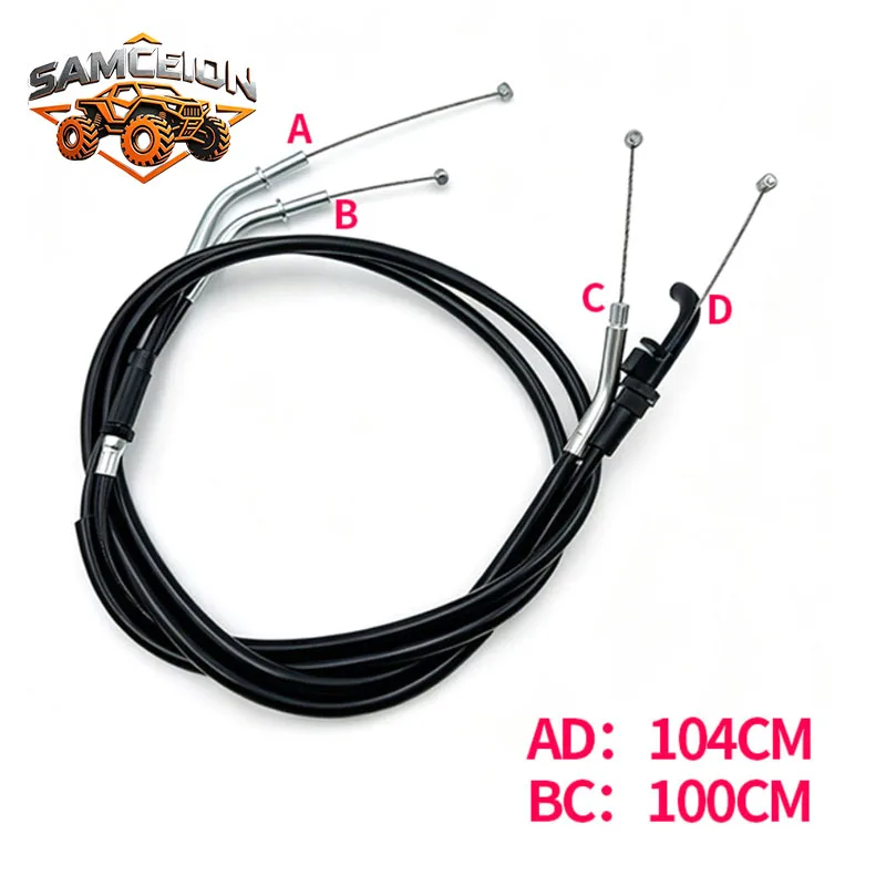 Throttle Cable Push Pull Line For Kawasaki KLE650 Versys 650 2011-22 Motorcycle Accelerator Gas Cable P/N:54012-0300 54012-0301