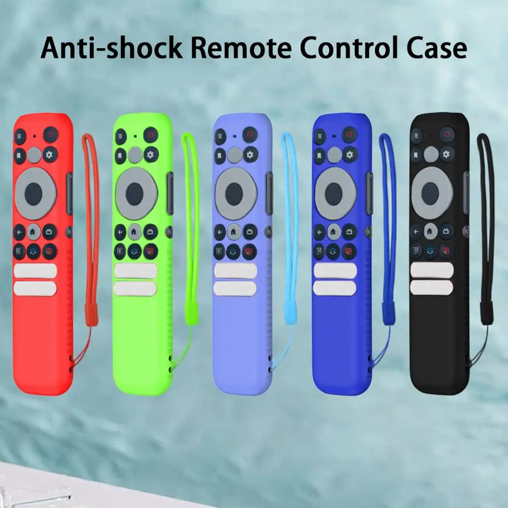 1Pc Silicone Cover Case For TCL RC902N FMR1 Remote Control Protective Sleeve TCL RC902N FMR1 All-inclusive Dust-proof