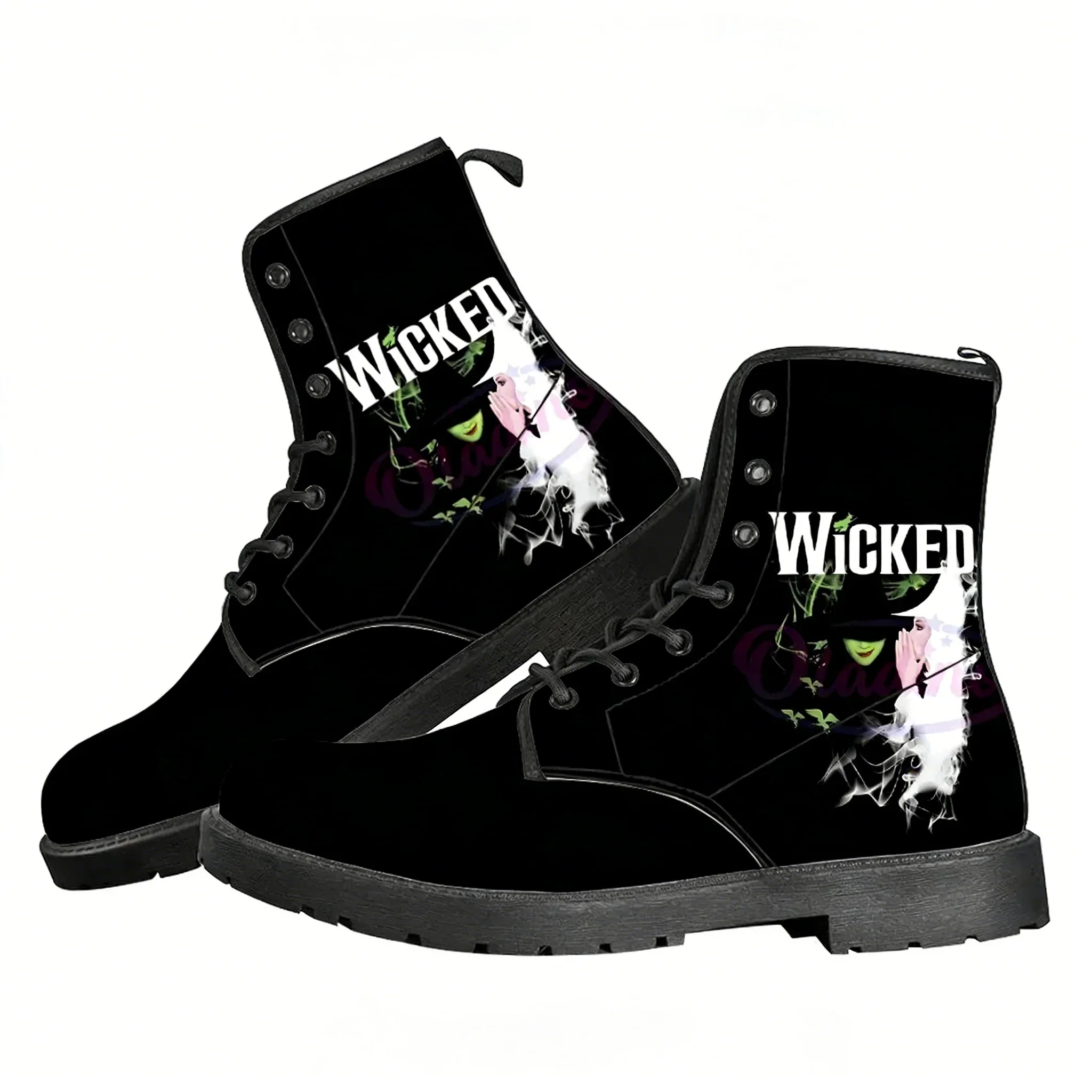 

Повседневные ботинки Wicked the Musical для мужчин и женщин, легкие водонепроницаемые ботинки в стиле ретро для улицы, изготовленные на заказ