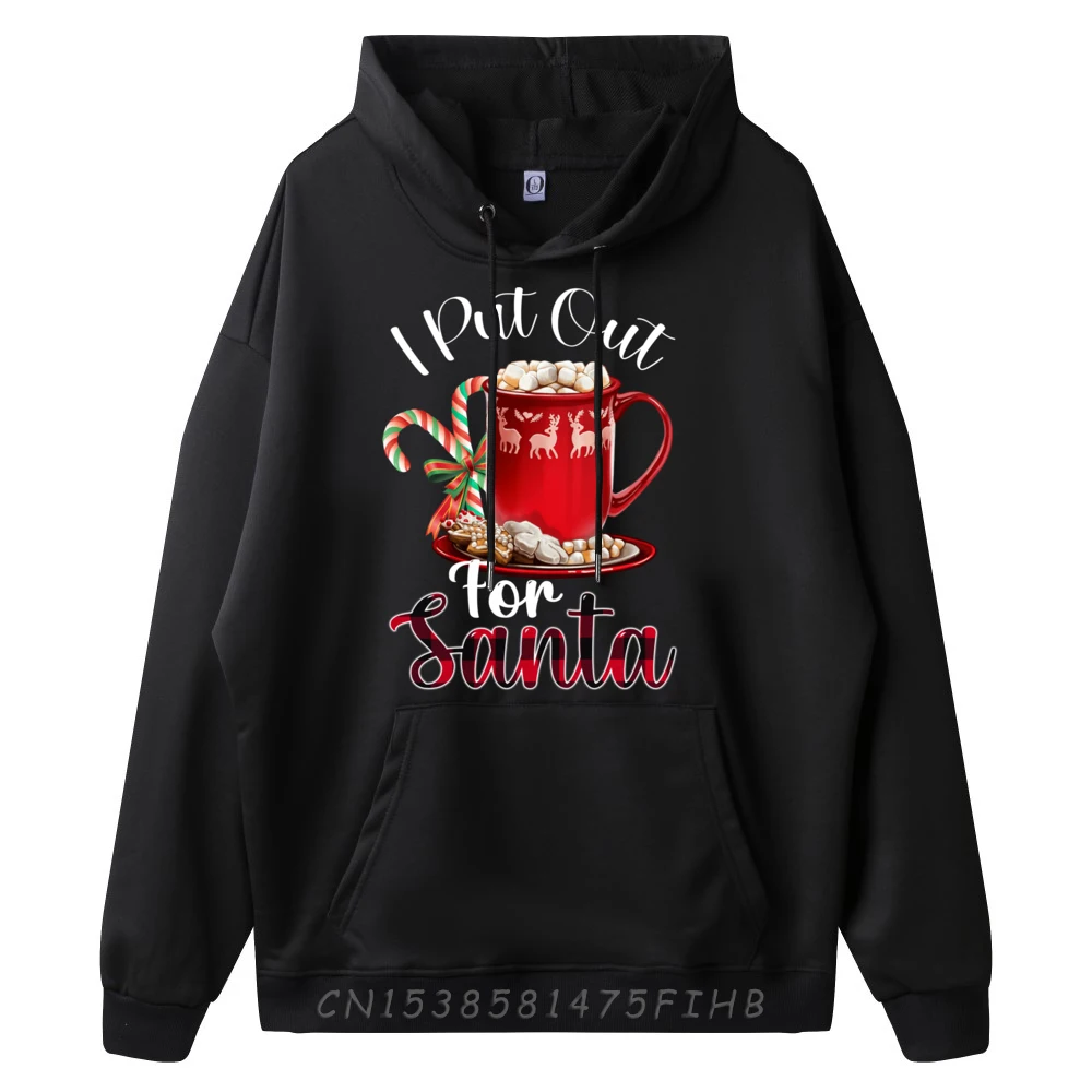 Naughty I Put Out For Santa Christmas Xmas White Hoodie Men Man Tops Normal Christmas Sweater Pullover