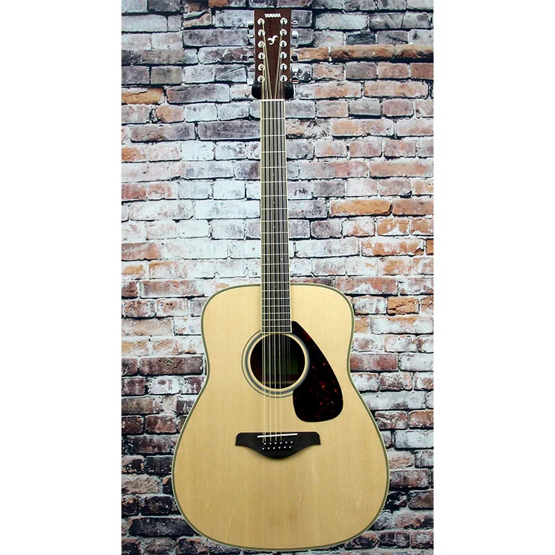 Yamaha FG820 Solid Top Acoustic Guitar, Natural, Dreadnought