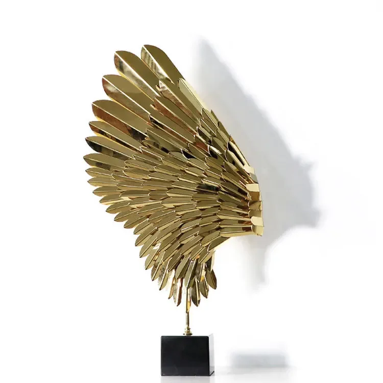 Simple modern creative art wing sculpture ornament model room sales department living room porch home soft decoration jewelry