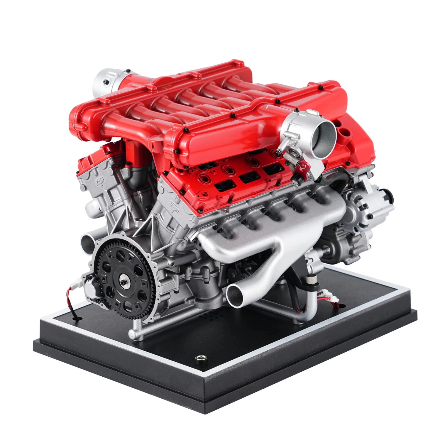 TECHING  DM109  V12 Engine Simulation Model Metal Assembly Simulated Engine Sound Engine Model with Electric Motor Start