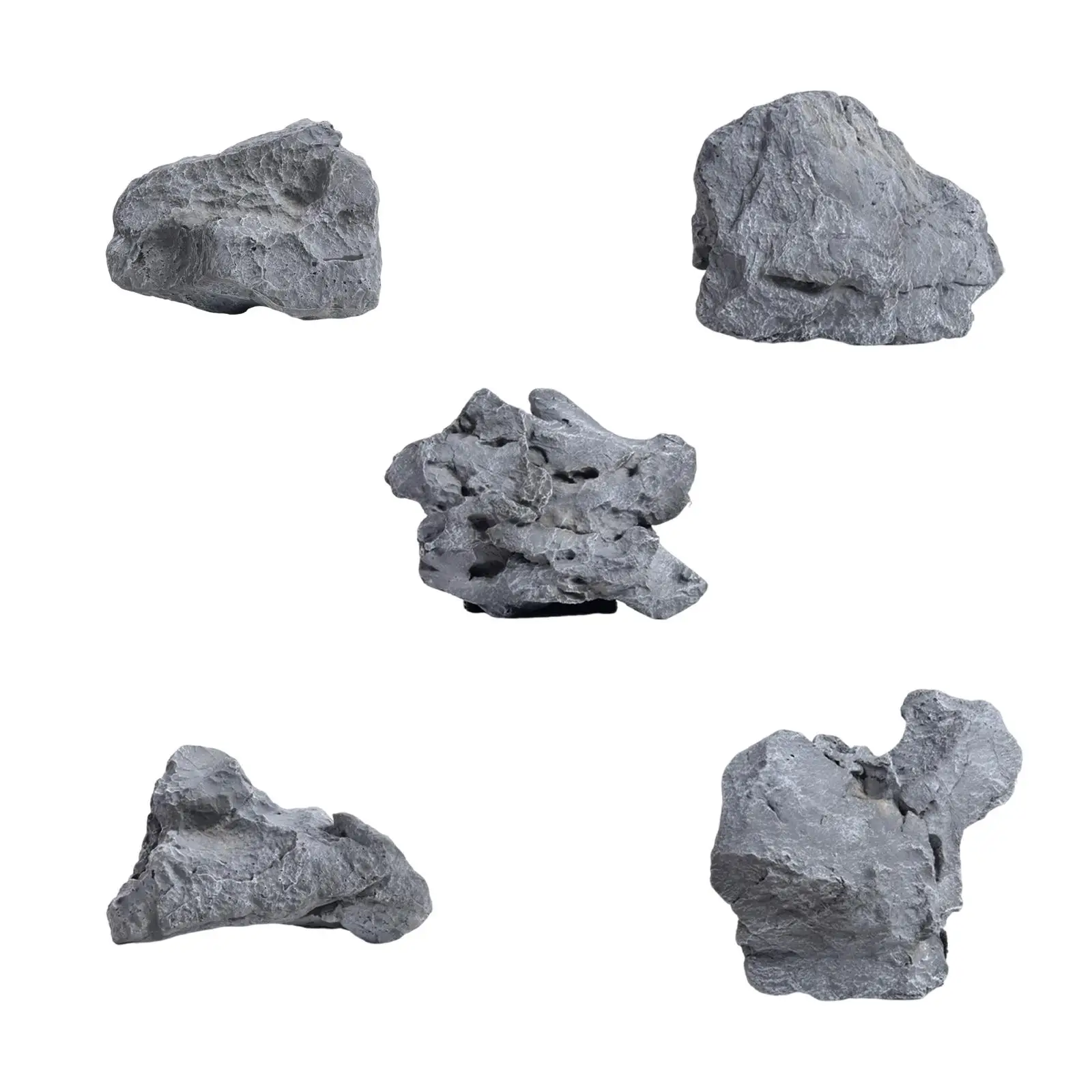 Artificial Faux Landscape Rock Garden Decoration Accessories Irregular for Landscaping Projects Multipurpose Decorative Stone