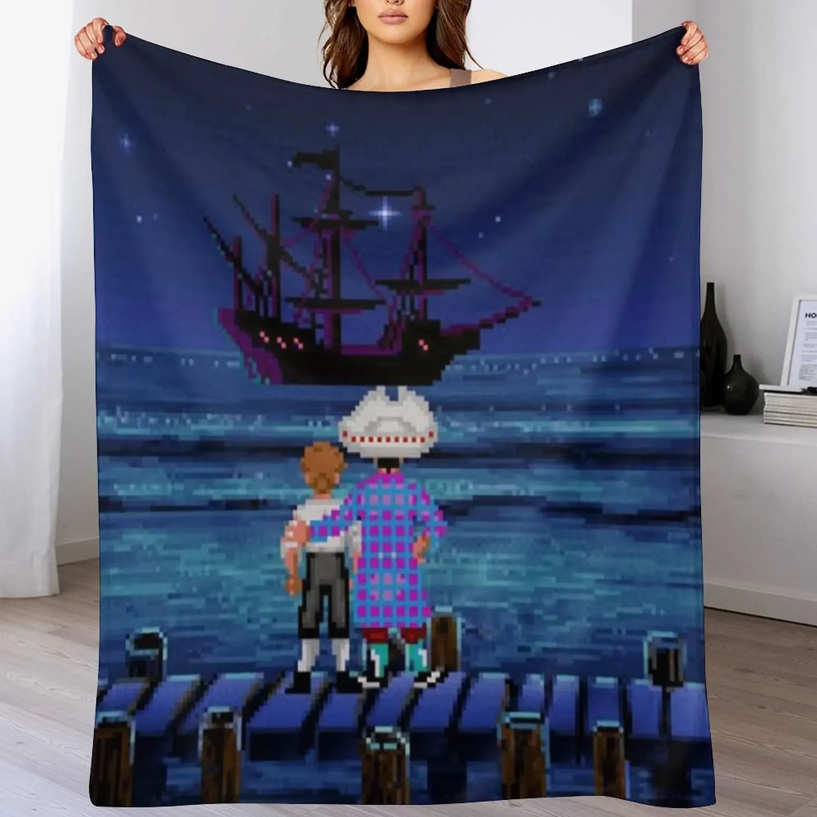 

Guybrush & Stan (Monkey Island) Throw Blanket Thins anime Retros Bed Fashionable Blankets