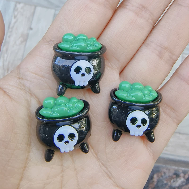 20pcs New resin Halloween items Pumpkin soul resin cabochones DIY resin accessoires