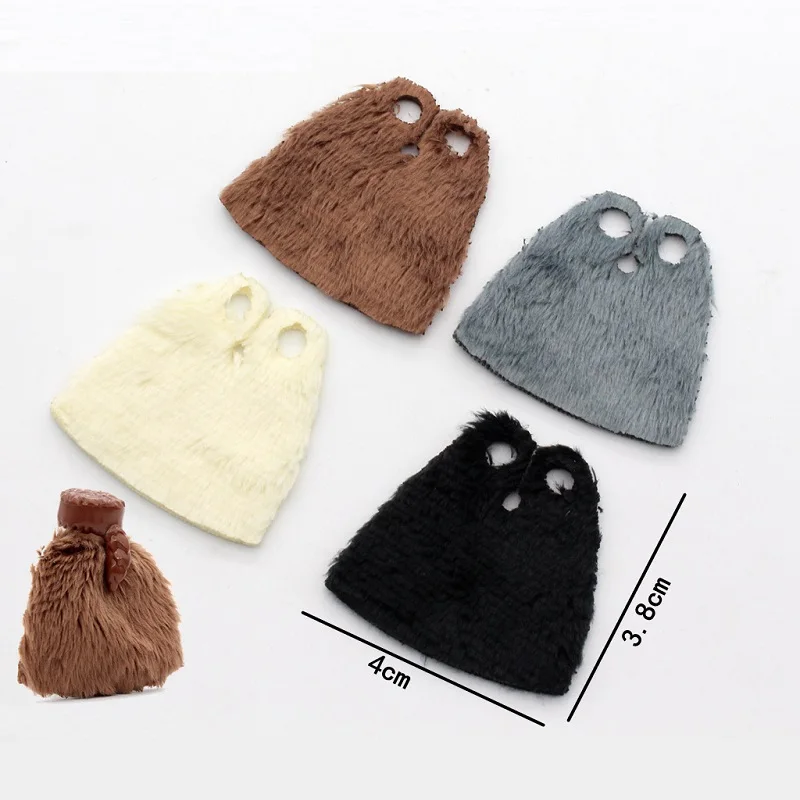 Mini figurines d'action de soldat médiéval militaire portant des pardessus bloc de construction en peluche châle coloré Capes cape Robe de combat jouets