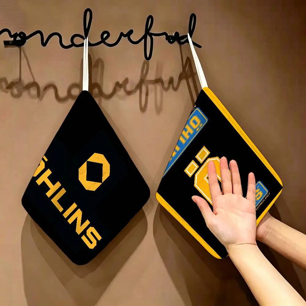 

O-Ohlins Polyester Cotton Hand Wiping Towel, Hanging Towel, Quick Dry For Kitchen Bathroom Daily Supplies