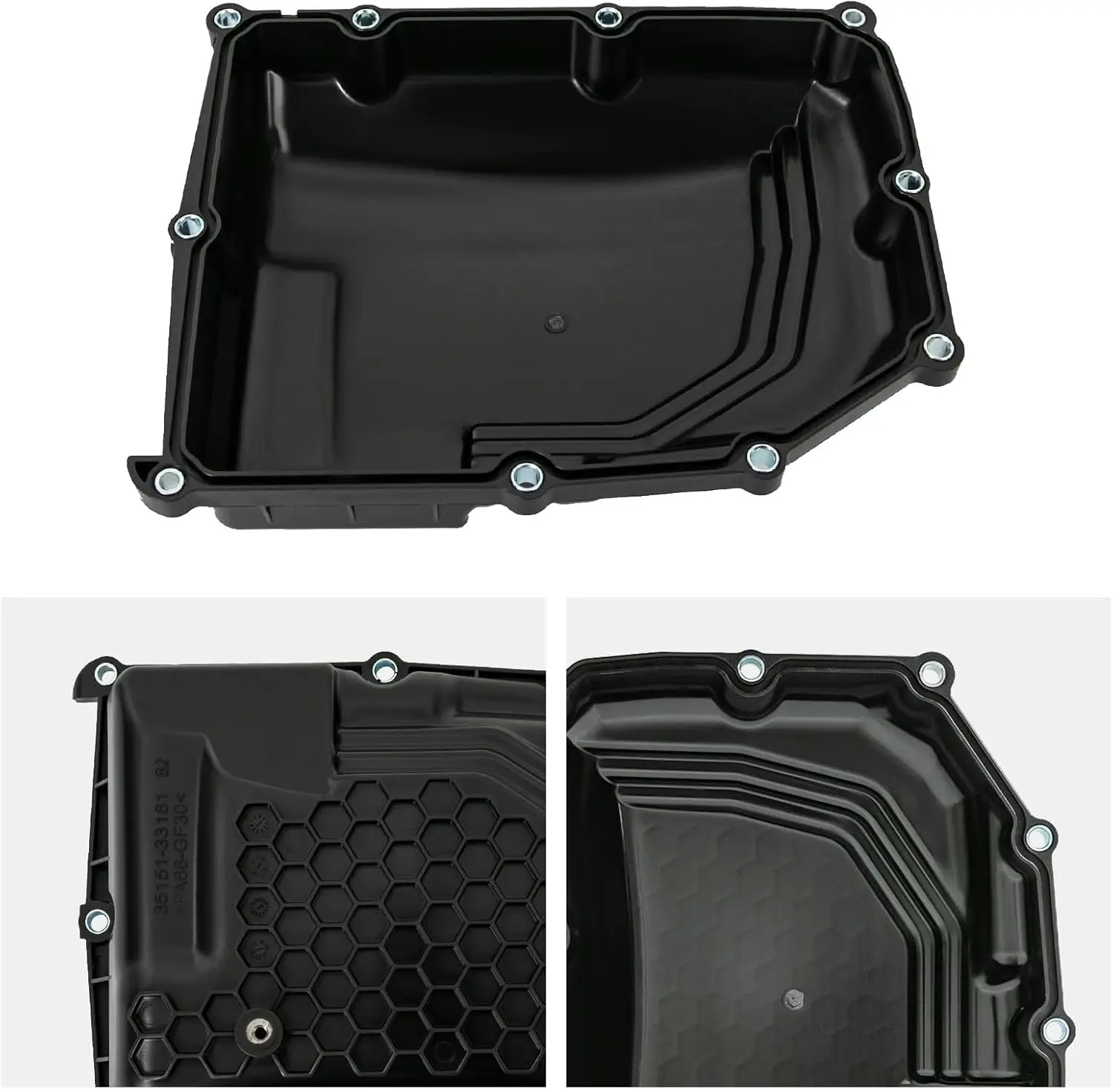 Transmission Transaxle Oil Pan for Toyota RAV4 Cam-ry Halan-da Sie-nna 20-21 Plastic Oil Pan 35151-33160 35151-48100 35151-33161