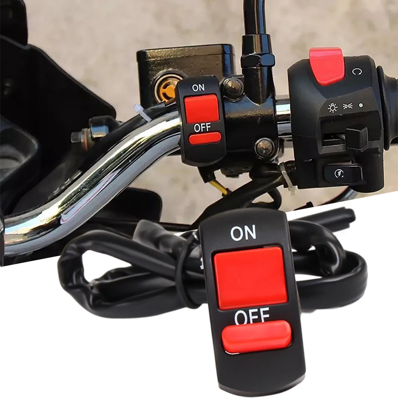 

Universal Motorcycle Handlebar Switch ON/OFF Button Connector Moto Headlight Flashing Switches Button Motorbike Accessories
