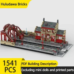 Magical Movie Model MOC Building Bricks Train Station And Overpass Modular Technology Gifts Holiday Assemble Children Toys Suit