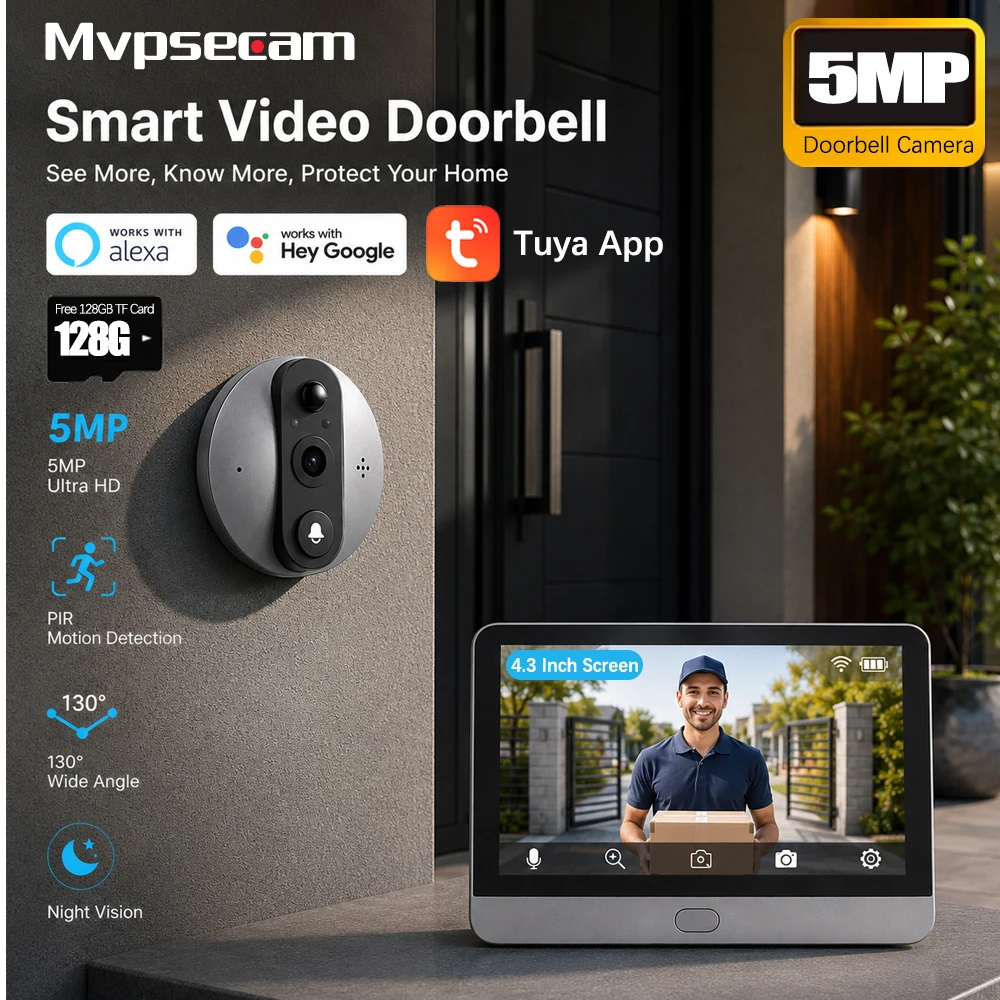 Home Security Ring Camera - Inteligentny Bezprzewodowy Wideodomofon Smart Life z
