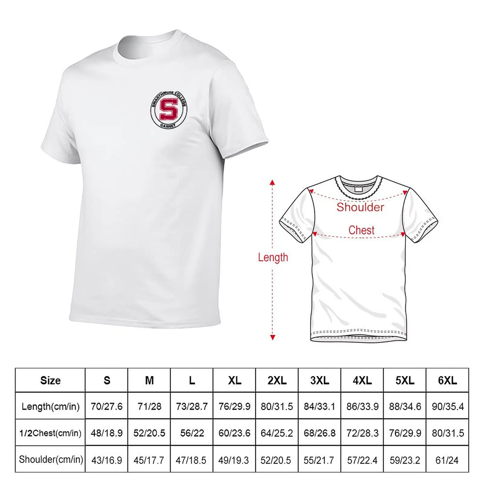 Swarthmore college T-Shirt summer clothes plain t-shirt men t shirt