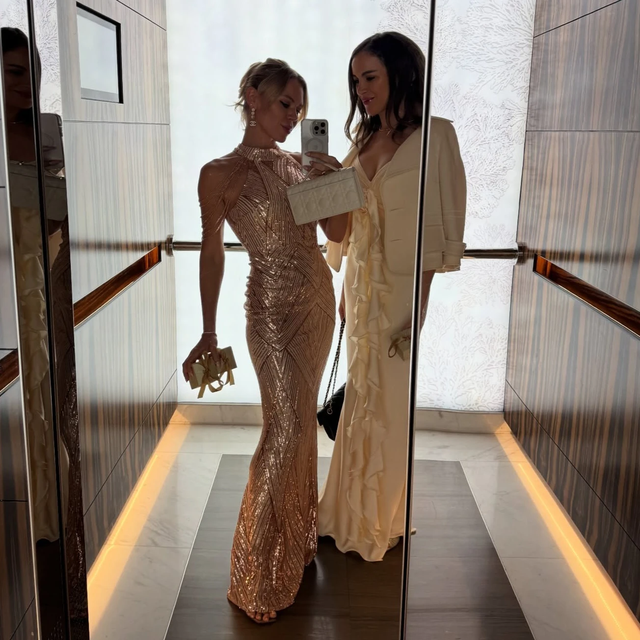 Oligai espumante sereia vestido elegante lantejoulas vestido de noite banquete moda clássico vestido de baile ouro cristal vestido luxo