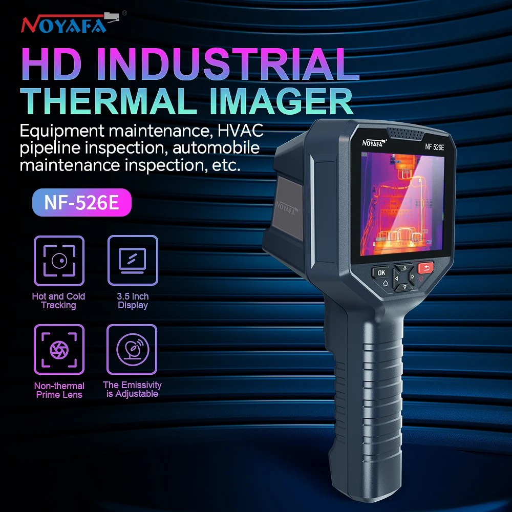 

Noyafa Professional Thermal Image 256x192 Handheld Thermal Imaging Camera for Pipeline Heating Leak Automotive Inspect