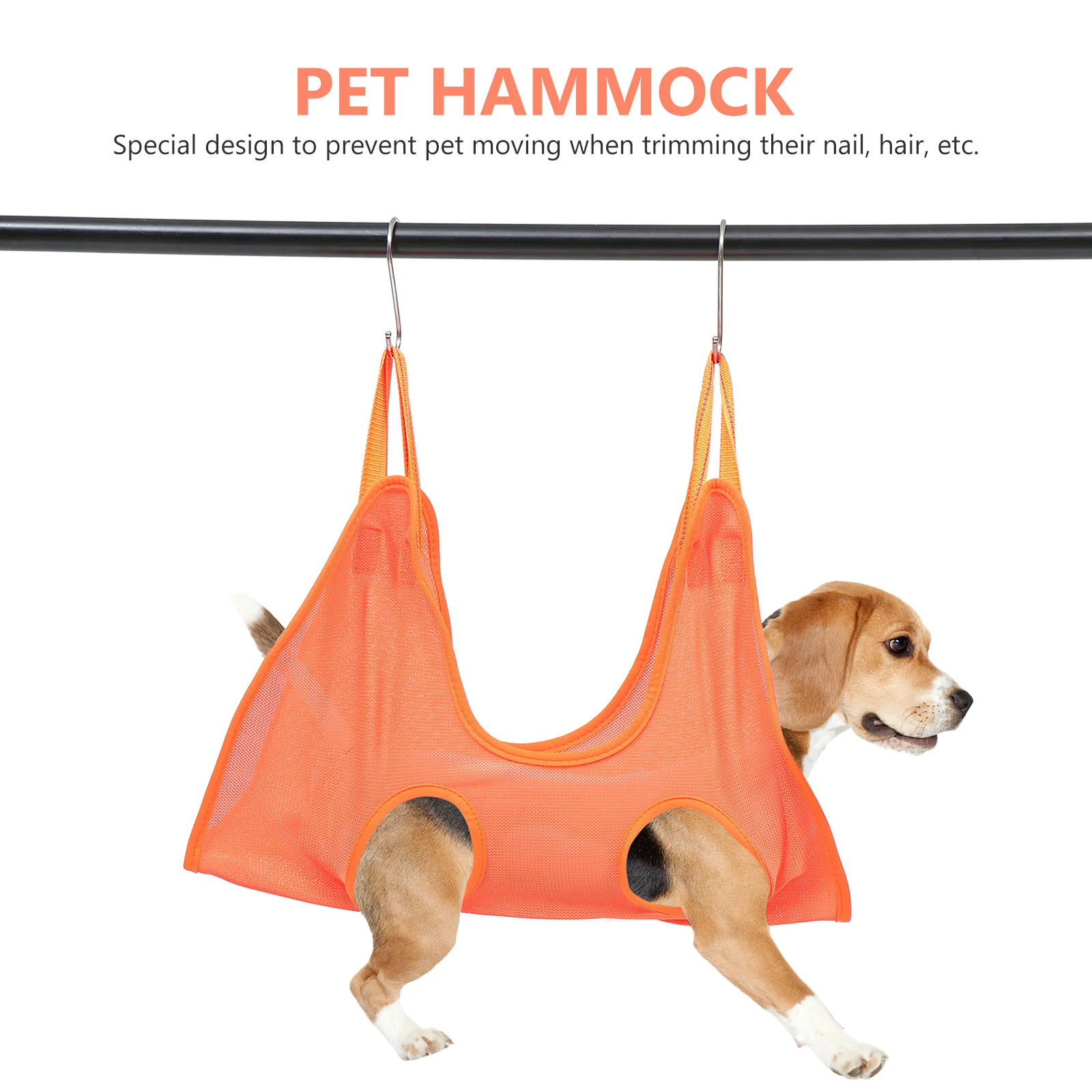 

1Set Pet Grooming Hammock Ergonomic Design Household Pet Nail Cutter Convenient Grooming Comb Home Use Home Accessory