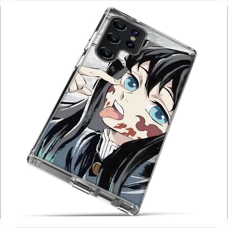 Muichiro Tokito Demon Slayer Clear Phone Case For Samsung Galaxy S21 S20 S23 FE S24 S22 Ultra Capa S10 S9 S8 Plus S10E Cover She