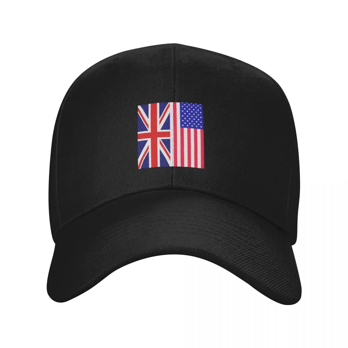 half american half british usa flag united kingdom heritage Baseball Cap summer hat fishing hat Hat Beach Women's Hats Men's