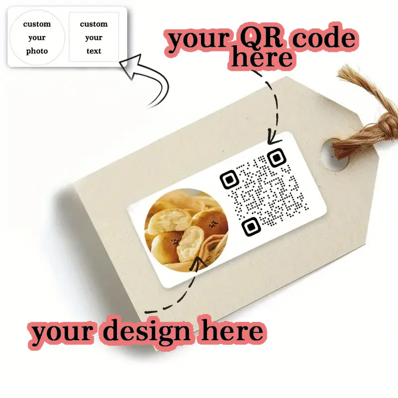 Custom Stickers Product QR Code Labels Custom Decals Custom Business Stickers for Laptops, Waterles, Windows, Signs, Gifts