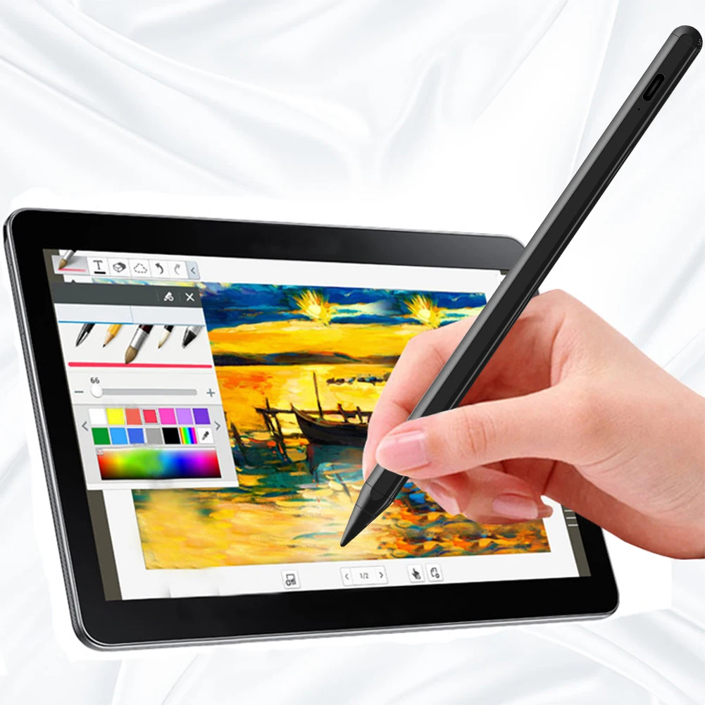 For Apple Pencil Stylus Pen for 2018-2024 iPad Palm Rejection Tablet Touch Pen Capacitive Stylus for iPad Pro 12.9/11/13-inch M4