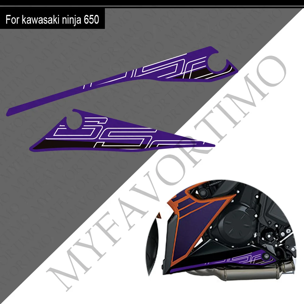 New Ninja650 Motorcycle Tank Pad Protector Sticker Body Fairing Windshield Decal For Kawasaki Ninja 650 2020 - 2023 2024 2025