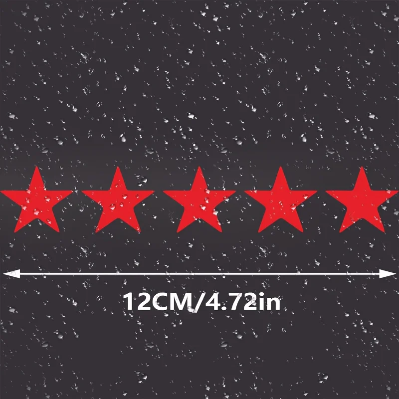 Five Star Windshield Wiper Sticker Vinyl Decal Car Body Scratch Protection Matte Auto Decor