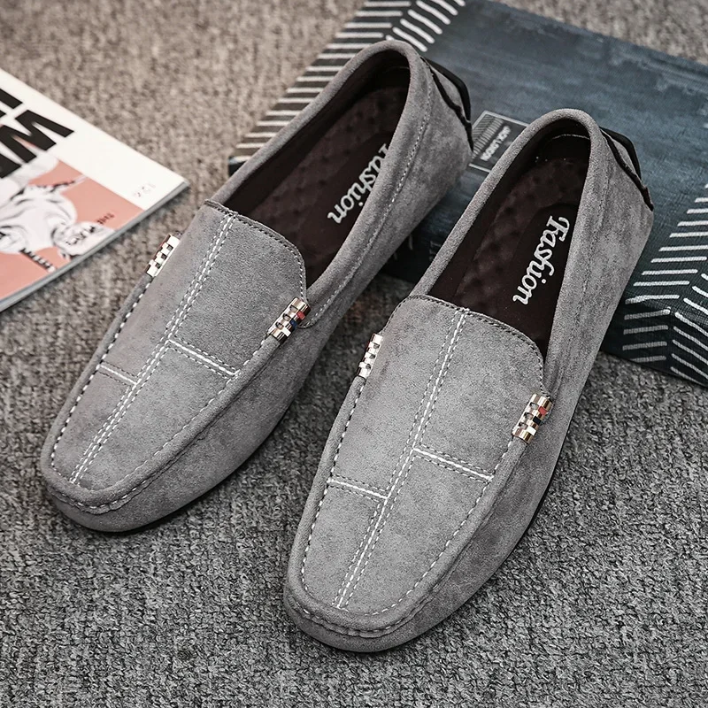 Casual Men Shoes 2023 Slip on Formal Loafers Moccasins Black Male Driving Flat Breathable Tenis Masculino Zapatillas Hombre Male