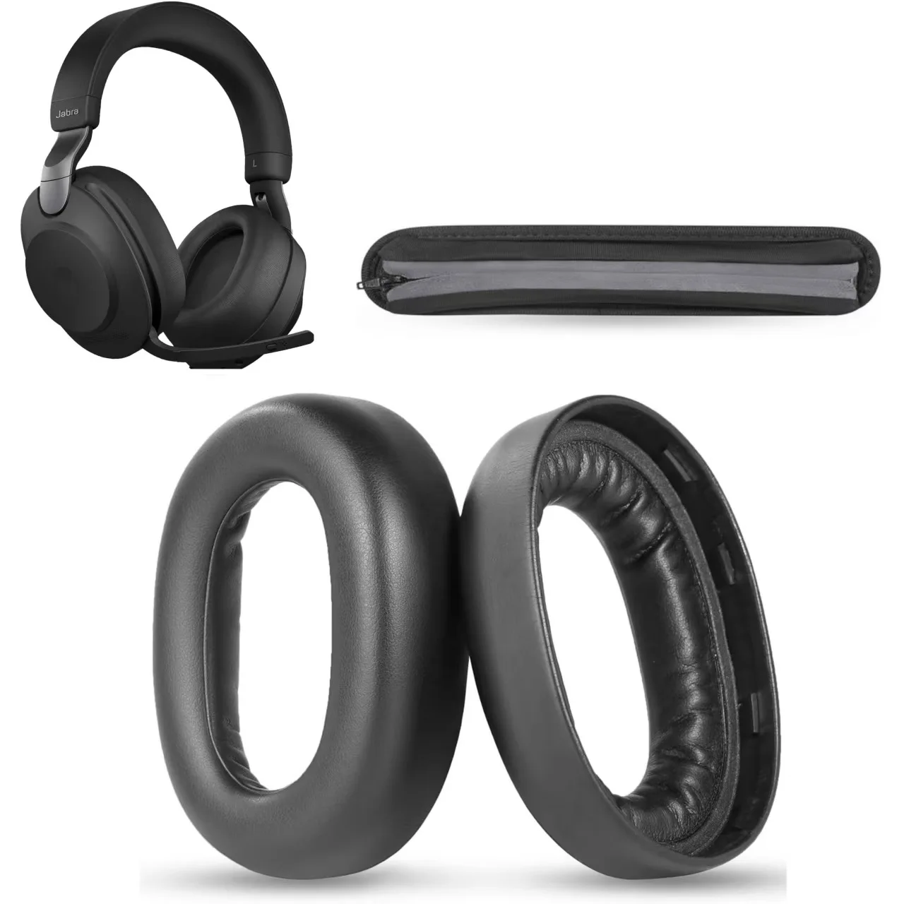 

Replacement Ear Pads Foam Headband Cushion For Jabra Evolve2 85 Headphone