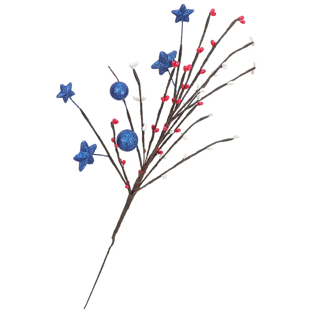 

Independence Day Decorative Pick Faux Branch 4th of July Party Scene Addition Children Gift Unique Design Artificial Pick