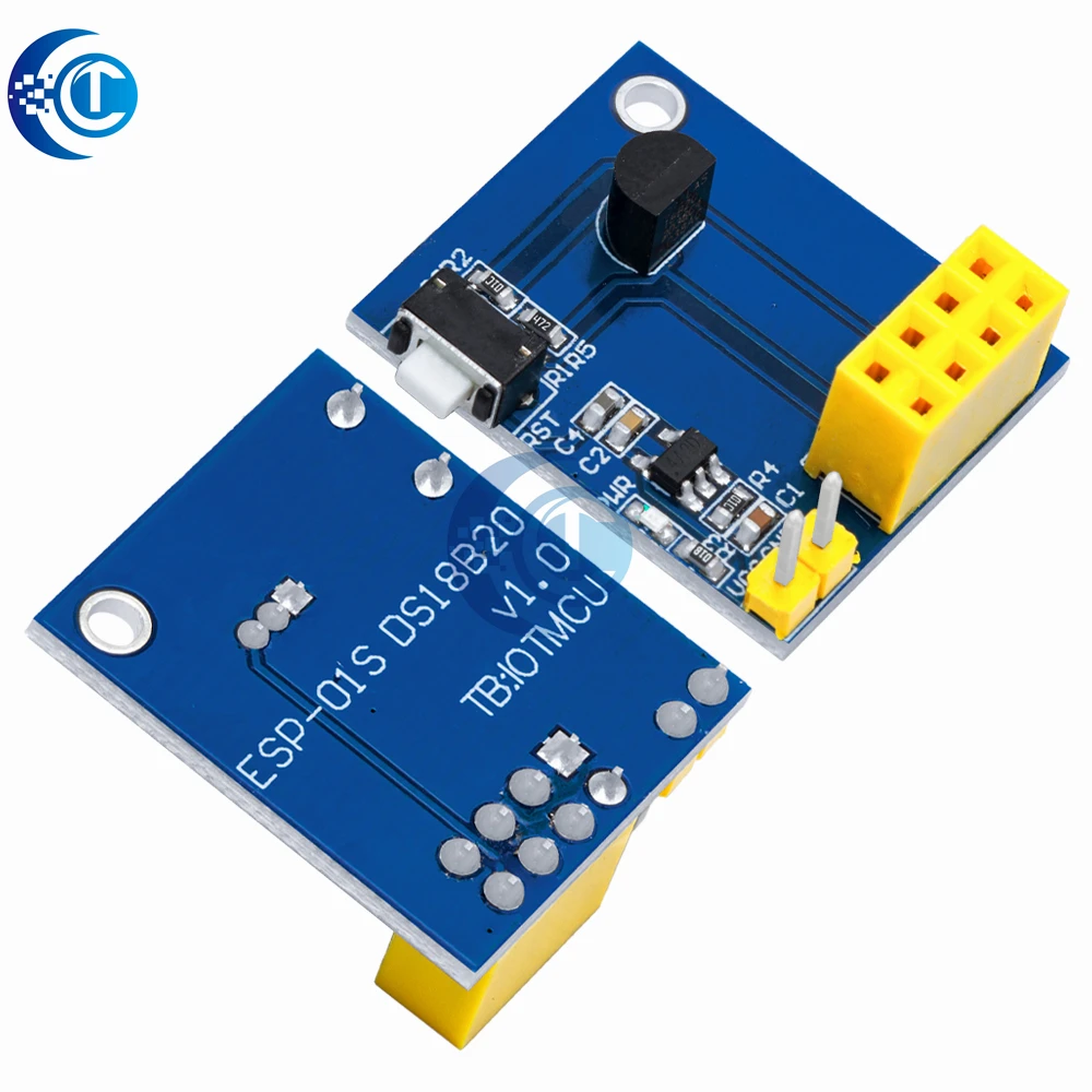 Kit DIY Rumah Pintar untuk ESP8266 WiFi NodeMCU – Dilengkapi dengan Sensor Suhu ESP-01, ESP-01S & DS18B20