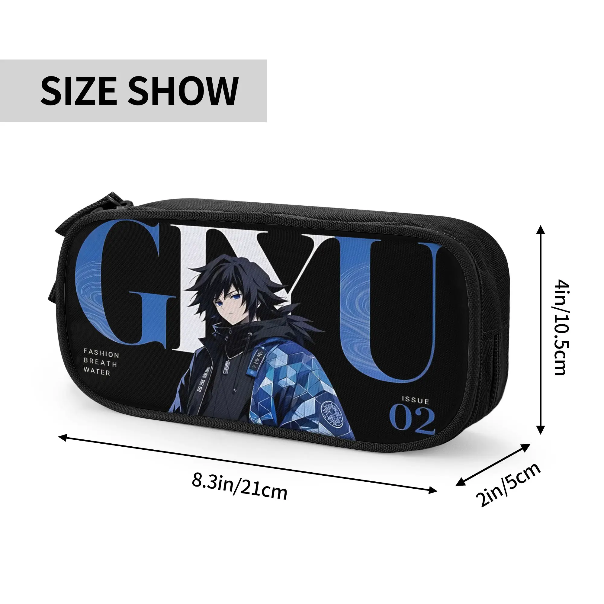 Custom Demon Slayer Large Capacity Bags for Child  School Pencil Bag for Boys Gilrs Kids